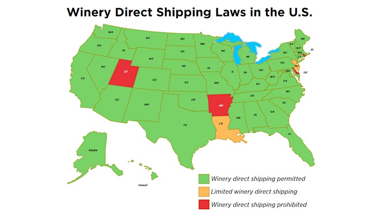 U.S. Wine-Shipping Laws, State by State